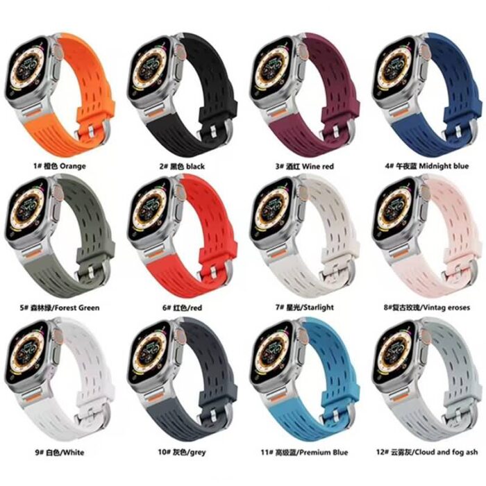 アップルウォッチ バンド Apple watch バンドスポーツ 軽い 通気 バンド