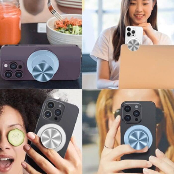 MagSafe対応 スマホグリップ スマホホルダー マグセーフ リングホルダー マグネット シール