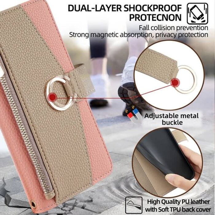 スマホケース 手帳型 ショルダーストラップ付 全機種対応 iPhone16 ショルダー手帳ケース カード収納 ポケット ショルダー手帳ケース