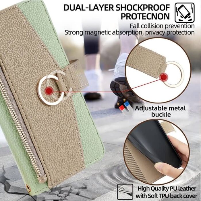 スマホケース 手帳型 ショルダーストラップ付 全機種対応 iPhone16 ショルダー手帳ケース カード収納 ポケット ショルダー手帳ケース