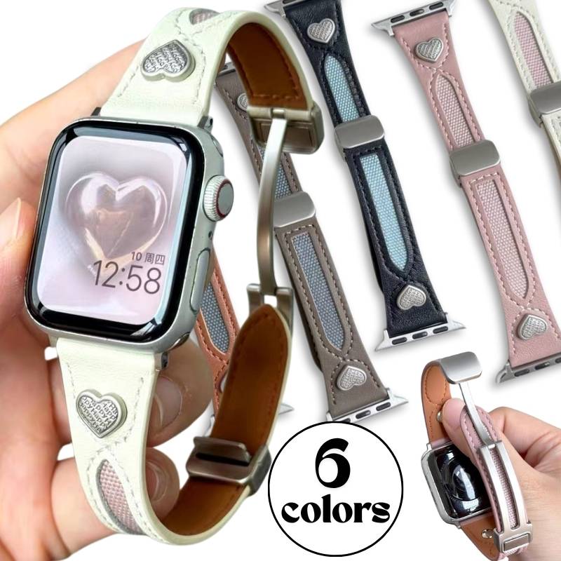 アップルウォッチバンド 本革 Apple watch バンド ベルト マグネット バックル 採用