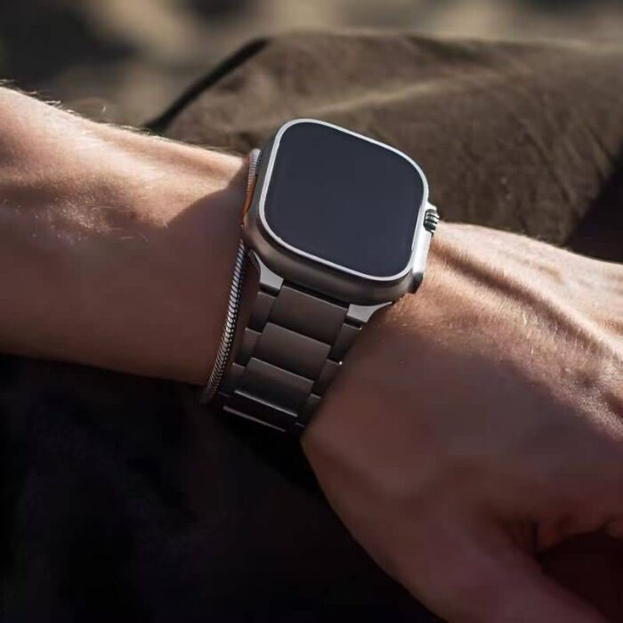 apple watch ベルト チタン 高級バンド チタニウムバンド apple watchバンド メンズ アップルウォッチ バンド