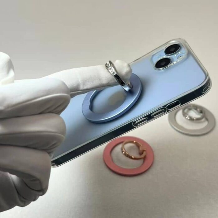 キラキラ MagSafe対応 リングホルダー アルミ合金 スマートフォン スタンドホルダー
