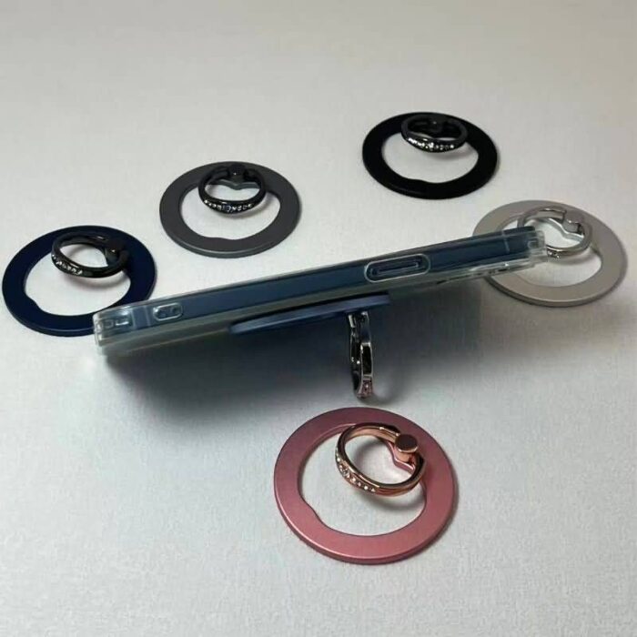 キラキラ MagSafe対応 リングホルダー アルミ合金 スマートフォン スタンドホルダー