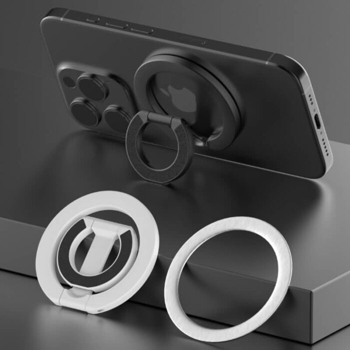 両面磁石 スマホ リング スマートフォン リングホルダー 両面マグネット 折りたたみ スマホリング